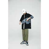 Unisex Shirt Summer Retro Paisley Stitching Loose