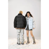 Unisex Coat Winter Warm Quilted Jacket Coat for Men and Women