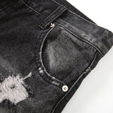 Men Jeans Ripped Leisure Loose All-Match