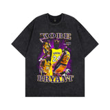 Men T-Shirt Retro Heavy NBA Star Print