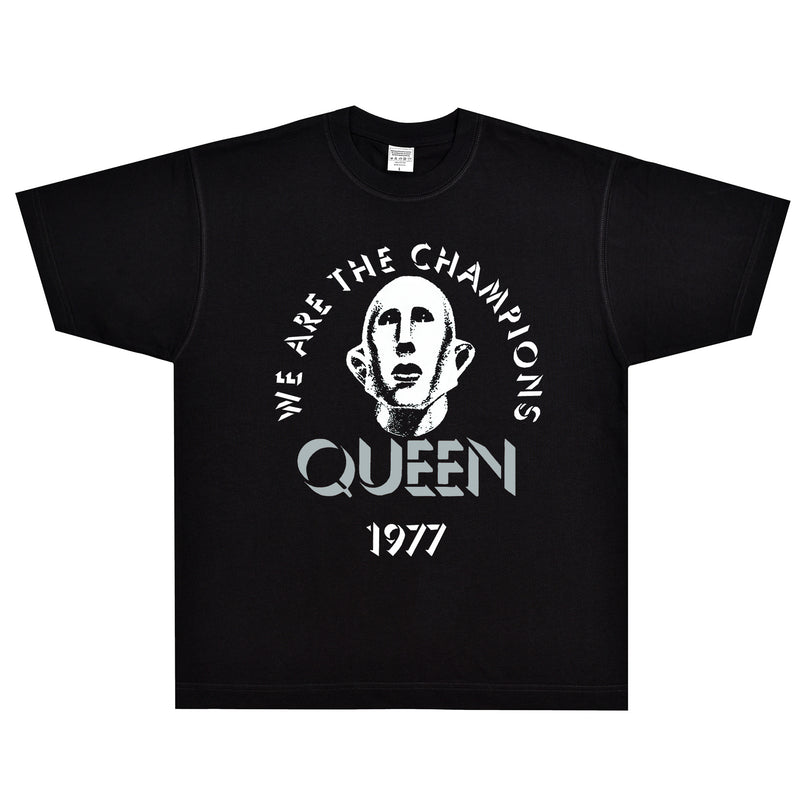 Rock Star T Shirt Queen We Are The Champions T-shirt Rock Band American Style Loose Vintage Short Sleeve