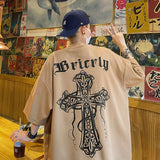Men T Shirt Cross Summer Versatile