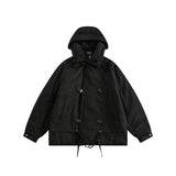 Unisex Coat Double Breasted Warm-Keeping Cotton Clothing Baggy Coat