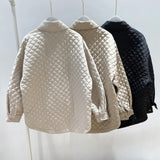 Women Cotton Coat Loose-Fitting Lightweight Thin Short
