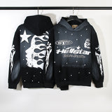 HS Hoodie Retro Distressed Loose Fleece