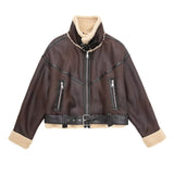 Women Cotton Coat Fashion Motorcycle Jacket