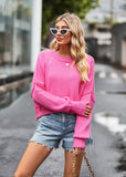 Women Pullover Sweater Fashion Loose Sweater
