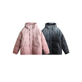 Unisex Coat University Style Gradient Color Cotton