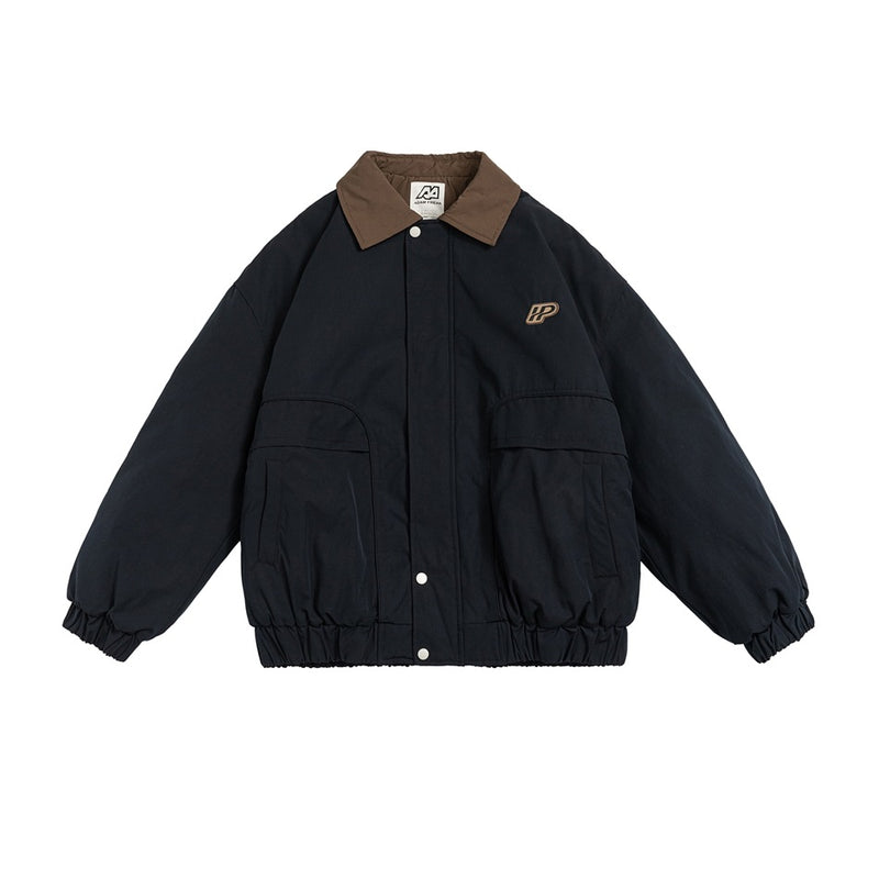 Unisex Coat Retro Lapels Loose Winter