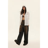 Unisex Shirt Hollow Loose Casual