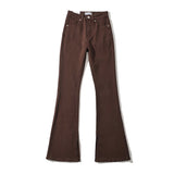 Women Jeans Fashionable Slit Flared Jeans