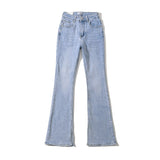 Women Jeans Fashionable Slit Flared Jeans