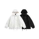Unisex Coat Double Breasted Warm-Keeping Cotton Clothing Baggy Coat