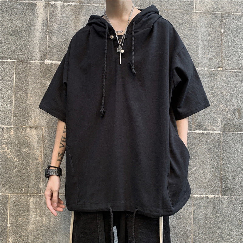 Men T Shirt Summer Loose All-Matching