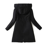 Women Cotton Coat Plus Size Loose Solid Color Cotton Jacket