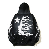 HS Hoodie Retro Distressed Loose Fleece