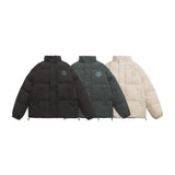 Unisex Coat Winter Stand-up Collar Cotton-Padded Clothes Thickened