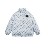 Unisex Coat Loose Thick Stand-up Collar Cotton-Padded Coat Winter Coat