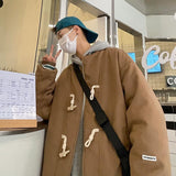 Men Cotton Coat Baseball Uniform Casual All-Matching Cotton-Padded Jacket Winter