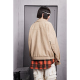 Unisex Pu Jacket Retro Set Baggy Coat Locomotive