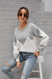 Women Pullover Sweater Knitwear Loose-Fitting Oversized Sweater