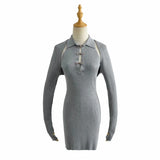 Women Dresses Slim-Fit Figure Flattering Sleeveless Knitted Dress