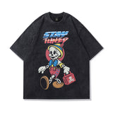 Men's T-Shirt Vintage Washed Short-Sleeved T-shirt
