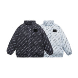 Unisex Coat Loose Thick Stand-up Collar Cotton-Padded Coat Winter Coat