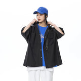Unisex Shirt Pocket Loose Casual