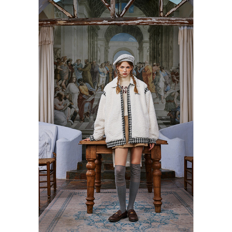 Unisex Coat Plush Padded Jacket Cotton Padded Coat Warm