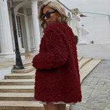 Women Fur Jacket Fashion Casual Plush Coat