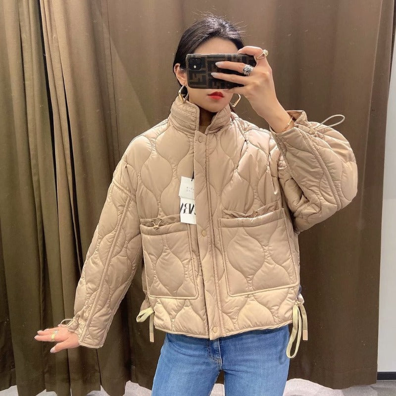Women Cotton Coat All-Match Loose Cotton Jacket