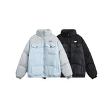 Unisex Coat Winter Warm Quilted Jacket Coat for Men and Women