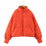 Women Cotton Coat Casual Simple Pure Color All-Matching Loose