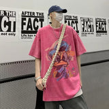 Men T Shirt Summer Distressed Heavy