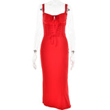 Women Dress Dress Sexy Lace-up