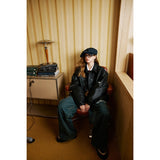 Unisex Coat PU Leather Coat Cotton Jacket