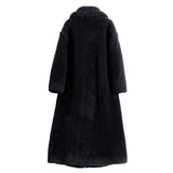 Women Fur Jacket Lambswool Warm Coat