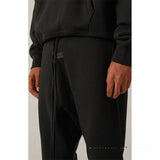 Fog Essentials Hoodie & Pant 2 Piece Set Sweater Black Letters Flocking
