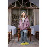 Unisex Coat Plaid Reversible Coat Warm PU Leather