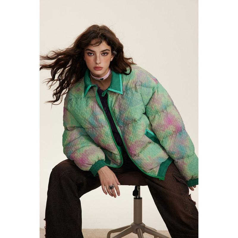 Unisex Coat Thickened Warm Lapel Cotton-Padded Jacket