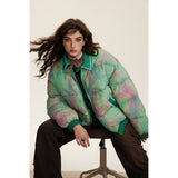 Unisex Coat Thickened Warm Lapel Cotton-Padded Jacket