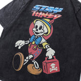 Men's T-Shirt Vintage Washed Short-Sleeved T-shirt