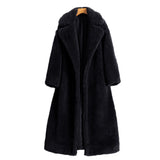 Women Fur Jacket Lambswool Warm Coat