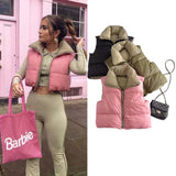 Women Cotton Coat Fashion Stand Collar Cotton Vest