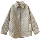 Women Cotton Coat Loose-Fitting Lightweight Thin Short
