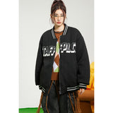 Unisex Coat Couple Baseball Uniform Coat Warm-Keeping Cotton Clothing